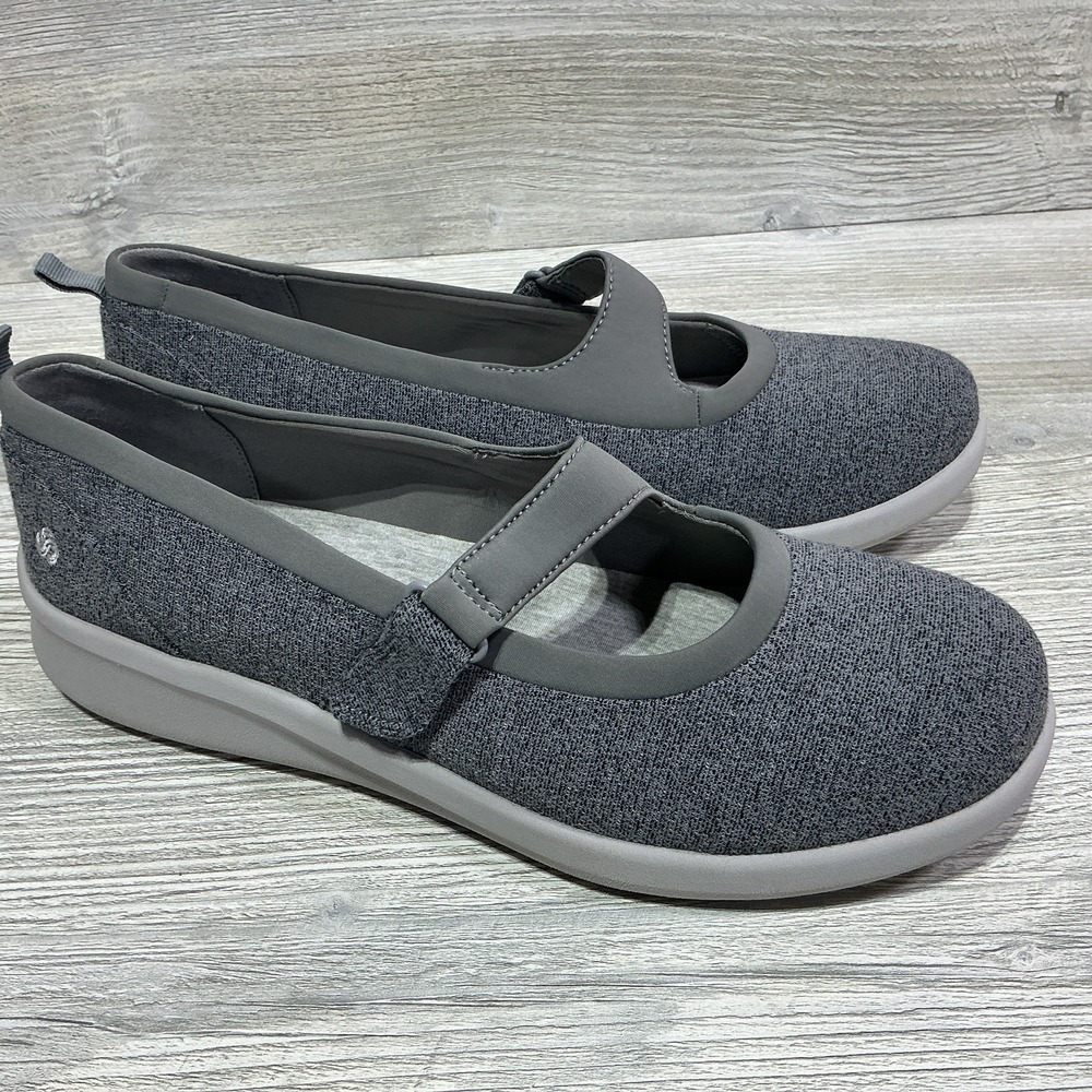 Clarks Cloudsteppers Sillian 2.0 Joy Grey Mary Jane Sneakers Women's Size 11W